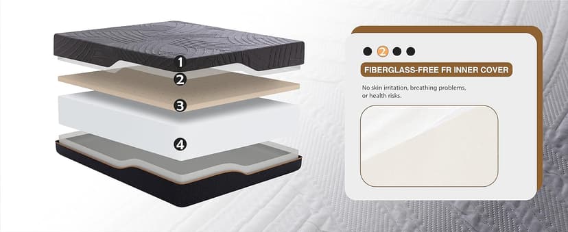 14 Inch Queen Size Memory Foam Mattress in a Box, Copper-Infused Aerofusion Foam & Cooling Fabric Cover, Firm Queen Mattress, Fiberglass-Free, CertiPUR-US Certified, 60”x80”x14”