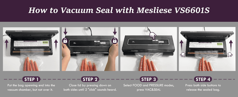 Vacuum Sealer Machine 90Kpa 6-in-1 Compact Food Vacuum Sealing Preservation System with Cutter | 2 Bag Rolls | 5 Pre-cut Bags | Dry&Moist Modes | ETL Listed (Gray)