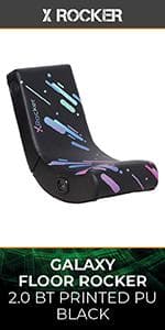 X Rocker Sigma PC Computer Gaming Office Desk Chair, with Headrest RGB LED Lights, Adjustable Seat and Armrest, 0780401, 24.41" x 49.8" x 20.87", Black