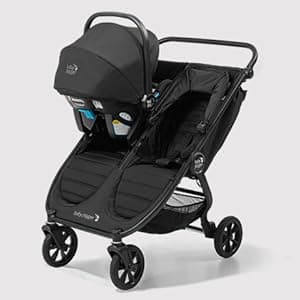 Baby Jogger City Mini GT2 All-Terrain Double Stroller with Forever Air Rubber Tires and All-Wheel Suspension Pike Exclusive Includes Belly Bars Leatherette Handlebar and Premium Fabric