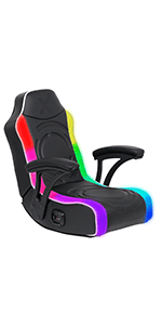 X Rocker Video Gaming Floor Rocker Chair, Built-in Audio, College Dorm Essentials for Guys and Girls, Gamers, Bedroom, Dorm Room Essentials, Foldable