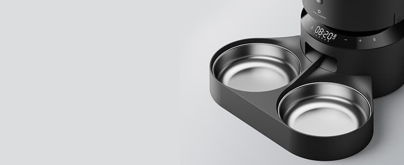 PETLIBRO Automatic Cat Feeder, Automatic Dog Food Dispenser with Freshness Preservation, Timed Pet Feeders for Dry Food, Up to 50 Portions 6 Meals Per Day, Granary Black