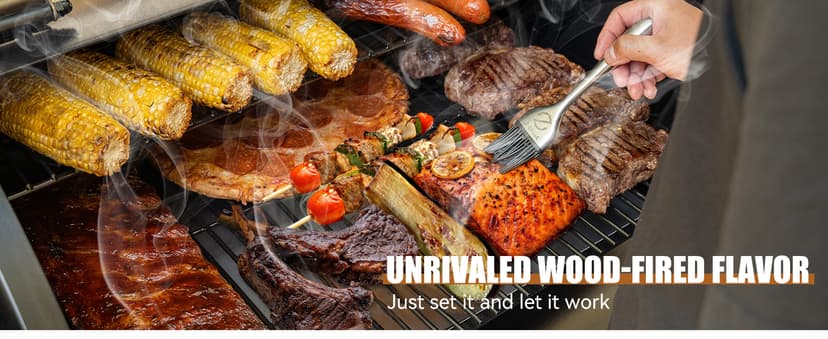 Z GRILLS 2025 Electric Pellet Grill & Smoker, 700 sq in Cooking Area, Dual-Wall Insulation, PID V2.1 Controller, Meat Probes, Easy Hopper Clean-out, Includes Grill Cover, 8 in 1 Outdoor BBQ, 700D6