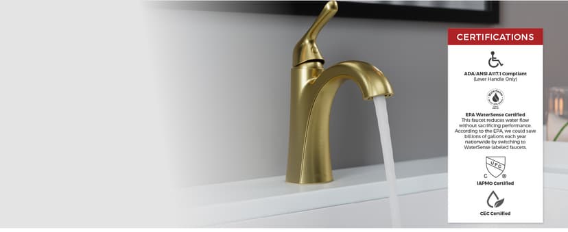 Pfister Willa Bathroom Sink Faucet, Single Control, 1-Handle, Single Hole, NSF Certified, Polished Chrome Finish, LF042MALCC