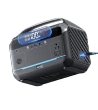 Portable Power Station 600W with Solar Panel 80W, 288Wh LiFePO4 Battery Backup w/2 AC Outlets, 1.7H Fast Charging Solar Generator for Camping, RV Travel, Home Emergencies