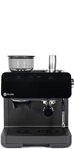 GE Profile Smart Grind & Brew Coffee Maker w/Podless Single Serve, 90oz Water Reservoir, 10 Cup Thermal Carafe, Voice Control, Adjustable Burr Grinder, SCA Certified, Barista-Quality, Stainless Steel