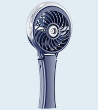 HandFan 5200mAh Upgraded Handheld Misting Fan, Portable Mister Fan Rechargeable, Spray Water Mist Fans, Electric Hand Cooling Ice Fans for Summer Beach Travel Concerts, Gifts for Women(Royal Blue)