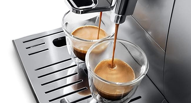 De'Longhi America Dinamica Fully Automatic Coffee and Espresso Machine with Premium Adjustable Frother, Stainless Steel, ECAM35025SB