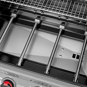 Royal Gourmet GA4401T 4 Burner Propane Gas Grill with Porcelain-enameled Cast Iron Grates, Outdoor BBQ Grill with Warming Rack for Outdoor Cooking and Backyard Barbecues, Black and Gray