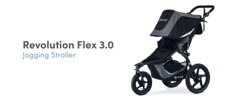 BOB Gear Revolution Flex 3.0 Jogging Stroller, Graphite Black