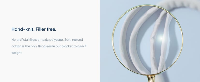 Bearaby Cotton Hand-Knit Weighted Blankets for Adults - Chunky Knit Blanket - Sustainable, Breathable, Organic, Cooling Weighted Blanket - Machine Washable (Moonstone Grey, 10 lbs, 40"x64")