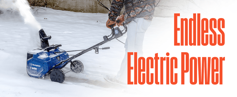 Westinghouse WSnow23 Corded Snow Blower 23 Inch, Dual LED Lights, 1800W Watt Motor, Electric Snow Blower with 25ft Throwing Distance, Plows 800lbs/min, Adjustable Chute