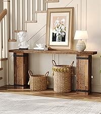 Little Tree 70.9-Inch Long Console Table, Narrow Sofa Table Behind The Couch, Farmhouse Console Table for Living Room, Entryway, Hallway
