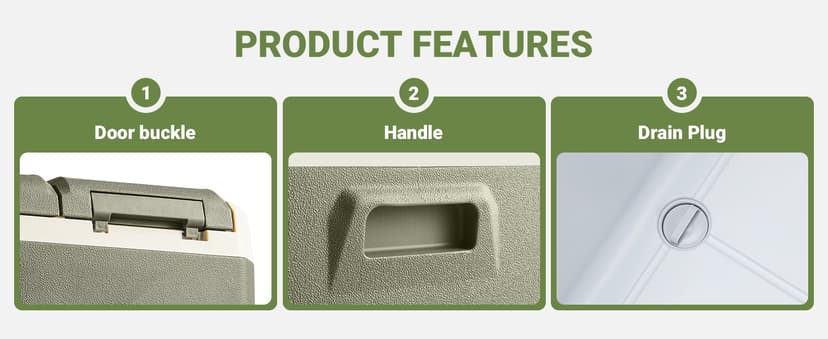 BODEGACOOLER 12V Portable Refrigerator, 42Quart (40L) Dual Zone Car Refrigerator, RV Car Fridge APP Control, -4℉-68℉Portable Freezer 12/24V DC 100-240V AC for Outdoor Camping Travel Vehicles Home Use