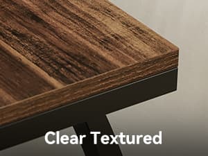 LITTLE TREE End Table, 3-Tier Side Table, Slim Sofa Side Table for Living Room, Tall Bedside Table Nightstand for Bedroom, Rustic Brown and Black