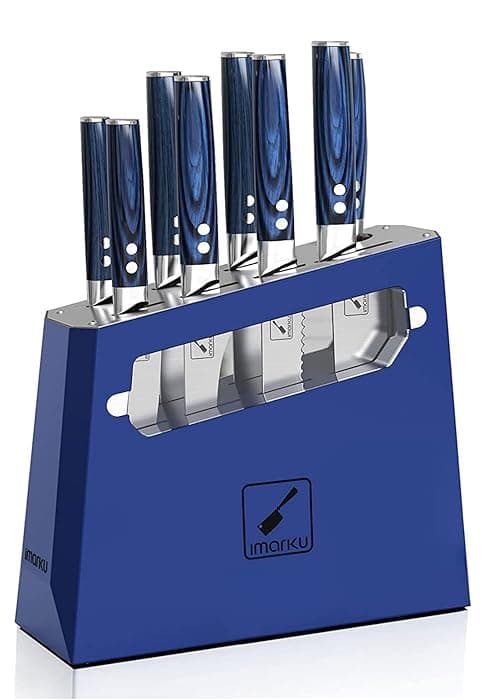 imarku Pots and Pans Set, 14PCS Kitchen Cookware Sets Tri-Ply Clad Stainless Steel with Hangered Handle and Lids, Suits Ceramic and Induction, Oven and Dishwasher Safe, Best Gifts for Women Man