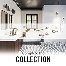 Delta Geist Brushed Nickel Bathroom Faucet 1 Hole, Single Hole Bathroom Sink Faucet for Vanity, Push-Pop Drain Assembly, SpotShield Brushed Nickel 15864LF-SP