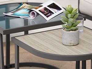 Grand patio 5-Piece Outdoor Furniture Set, 5 Seats Wicker Sofa Conversation Set with 3-Seat Couch, Thick Cushions and Coffee Table, for Backyard, Balcony, Garden (Beige)