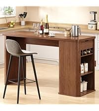 56" Large Modern Executive Desk, Farmhouse Computer Desk with File Drawers, Wood Home Office Desks with Charging Station, Adjustable Shelf, Storage Cabinet, for Writing Work Study (Black)