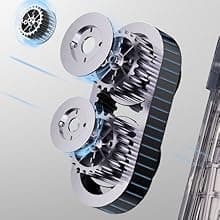 Auto Window Cleaning Robot W9 with 4 Water Spray, Upgraded 3 Pressure Compartments, 3800Pa Suction Power, Anti-Falling and Edge Detection Sensors, for High-Rise Windows, Tiles and Glass