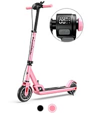 FanttikRide T9 Electric Scooter for Kids 4.3-5.6 ft, 7/10/12 MPH, LED Battery Level, Height Adjustable and Foldable, Electric Scooter for Kids, 200W Motor, Up to 40 mins