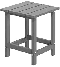 MUCHENGHY Folding Adirondack Chairs HDPE Weather Resistant 4 Pack, Patio Firepit Chairs, Sturdy Outside Chairs, Lawn Chairs, 15min Assembly 380lb Grey