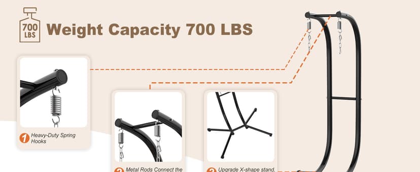 ZENPETIO Double Egg Chair with Stand, 2 Person Swing Egg Chair, Rattan Wicker Swing Chair with UV Resistant Cushion and Pillow, for Indoor Outdoor Bedroom Patio Hanging, Black