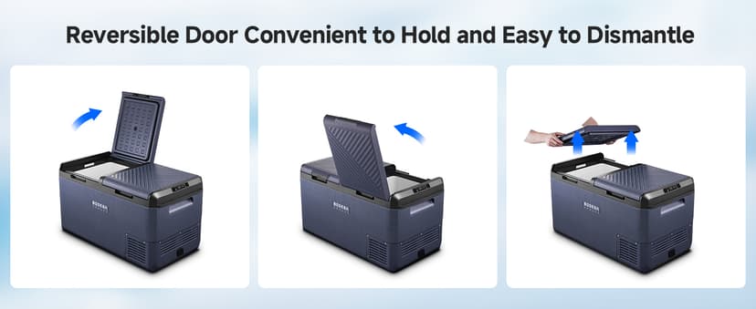 BODEGACOOLER 12 Volt Car Refrigerator, 79QT(75L) IPX4 Waterproof Electric Cooler, RV Car Fridge Dual Zone APP Control with 12/24V DC 110-240V AC, -4℉~68℉, Portable Freezer for Truck RV Camping, Travel