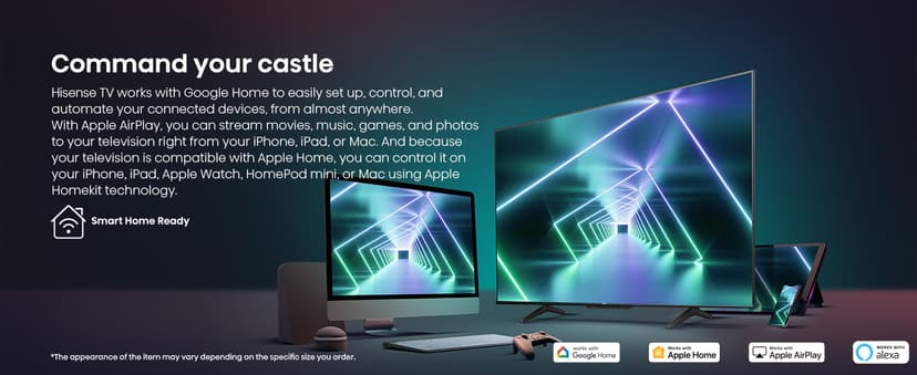 Hisense 85-Inch Class QD7 Series QLED 4K UHD Google Smart TV (85QD7N, 2024 Model) - QLED, Native 144Hz, Motion Rate 240, Direct Full Array, Game Mode Pro, Alexa Compatibility
