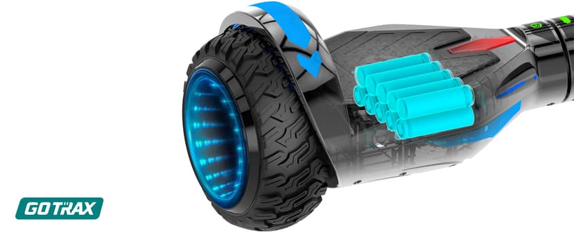 Gotrax Hoverboard with 6.5" LED Wheels & Headlight, Max 4/5/6Miles Range, 6.2mph Power by Dual 200W Motor, UL2272 Certified and 50.4Wh/65.52Wh/93.6Wh Battery Self Balancing Scooters for 44-176lbs Kids