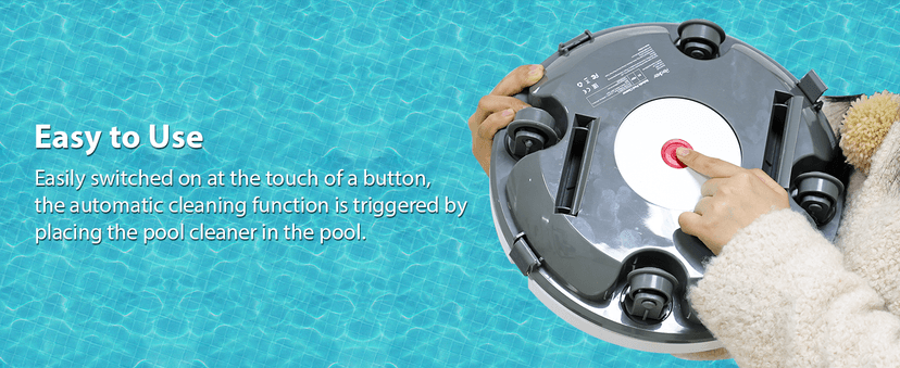 S100 Cordless Robot Pool Cleaner, Last 130Min, 18° Slope Angle, Automatic Pool Vacuum for Above Ground Pools, Self-Parking Pool Cleaner with Filter Basket, Pool Robot Up to 1100 sq.ft