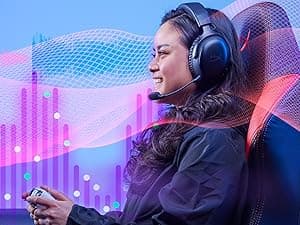 HyperX Cloud III Wireless – Gaming Headset for PC, PS5, PS4, up to 120-hour Battery, 2.4GHz Wireless, DTS Spatial Audio, 53mm Angled Drivers, Memory Foam, Durable Frame, 10mm Microphone, Black