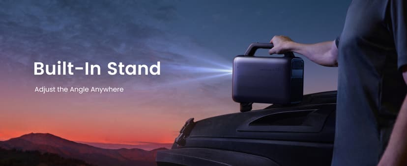 NEBULA Mars 3 Outdoor Portable Projector, 1000 ANSI Lumens, AI-Powered Image, Built-In Battery with 5 Hour Playtime, Android TV, 200 Inch Home Theater, for Backyard, Office and Business, and Camping