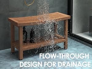 AquaTeak The Original 18" Asia Teak Shower Bench