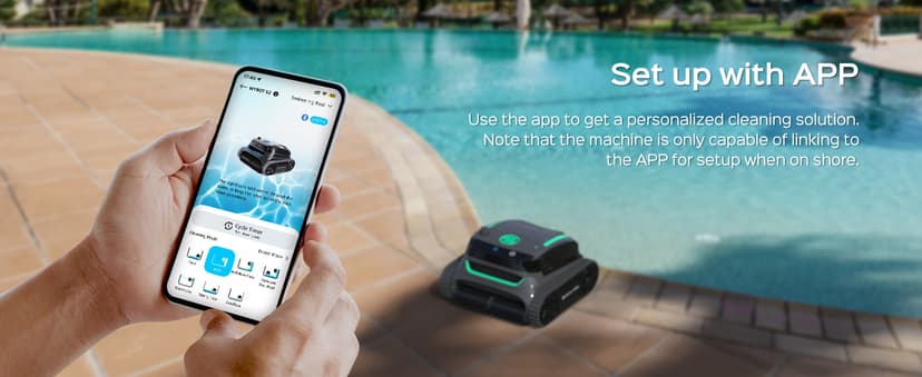 WYBOT S2 Cordless Robotic Pool Cleaner, Smart Navigation Inground Pool Vacuum Lasts 180 Mins, Wall Climbing & Waterline Cleaning for Pools up to 3229 Sq.ft, Switch/App Mode, Dual Filtration