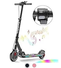 FanttikRide T9 Electric Scooter for Kids 4.3-5.6 ft, 7/10/12 MPH, LED Battery Level, Height Adjustable and Foldable, Electric Scooter for Kids, 200W Motor, Up to 40 mins