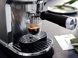 De'Longhi Dedica Maestro Plus Espresso Machine, Automatic Steam Wand, 3 Coffee Temp & Milk Foam Settings, 54oz Removable Tank, Easy-to-Clean Dishwasher-Safe Parts, Compact Stainless Steel Design