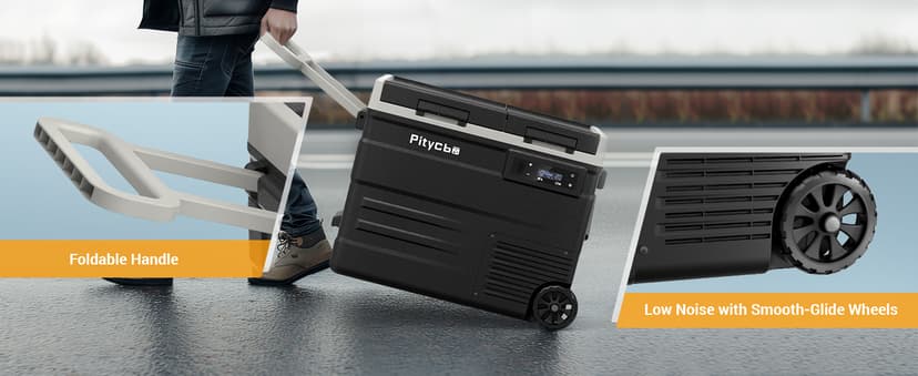 Car Refrigerator 12v Portable Fridge for Car, Auto 53 Quart Dual Zone Freezer Compressor Cooler, -4℉—68℉ 12/24V DC 100~240 Volt AC for Truck, Camping, Travel, Vehicles, RV