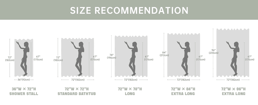 Clawfoot Tub Shower Curtain 180x70 Inch White Liner All Warp Around Extra Wide 36 Metal Hooks Vinyl Bath Curtain for Clawfoot Stand Up Tub Bathroom PEVA Waterproof Liner