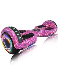 Scooter, Bluetooth Speakers and LED Light-Up Wheels, APP Control, Dual 250W Motors, 8.5 mph Max Speed & 8.5 Miles Max Range, Gifts for Kids Adults Girls Boys