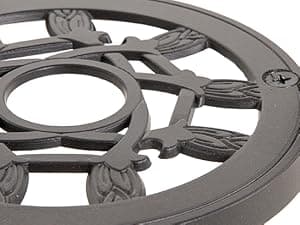 NUU GARDEN Patio Bistro Sets 3 Piece Cast Aluminum Bistro Table and Chairs Set with Umbrella Hole Bistro Set of 2 for Patio Backyard, Black