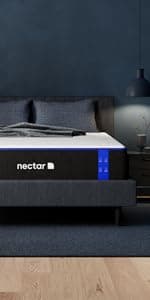 Nectar Premier Copper 14"" California King Mattress - Medium Firm Gel Memory Foam Mattress - 5 Layers of Comfort - Triple Action Cooling Tech - 365-Night Trial - Forever Warranty (White)