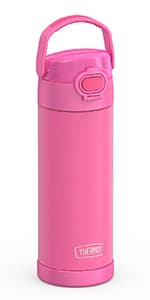 THERMOS FUNTAINER 16 Ounce Stainless Steel Vacuum Insulated Bottle with Wide Spout Lid, Navy