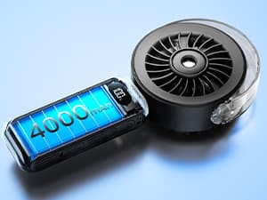 Otlonpe Handheld Misting Fan Portable, Powerful High Speed, Small Personal Rechargeable Cooling Mister Fan Water Spray Mist, 4000mAh Battery Operated for Travel Indoor Outdoor Hand Desk (Black)