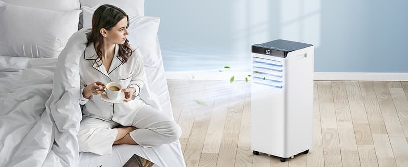 Portable Air Conditioners 8,000 BTU Air Conditioner Portable for Room up to 365 Sq.Ft. Portable AC Unit with Remote Control 4 Modes Dehumidifier Window Mount Kit (8000-07E)