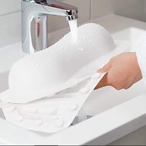 Bath Pillow Luxury Bathtub Pillow, Bath Pillows for Tub Head Neck and Back Support, Non-Slip Soft Silicon Bath Tub Pillow with Strong Suction Cup, Bath Accessories Spa Gifts, White