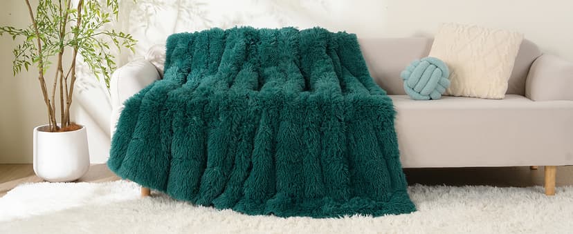 Uttermara Faux Fur Weighted Blanket Twin Size 15 Pounds, 48" x 72" Sherpa Heavy Blanket Throw for Couch Sofa Bed, Super Soft Plush Fleece & Warm Cozy Sherpa Reverse, Great for Calming and Relax, Gray
