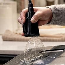 Delta Boyd Brushed Gold Kitchen Faucet with Pull Down Sprayer and Soap Dispenser, Modern Single Hole Kitchen Sink Faucet, Single Handle, Champagne Bronze 19893Z-CZSD-DST