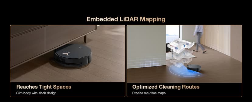 ECOVACS DEEBOT X8 PRO OMNI Robot Vacuum and Mop, 18000Pa, OZMO ROLLER Instant Self-Washing Mopping, 167℉ Hot Water Mop Washing, Auto Cleaning Solution Adding, Hot Air-Drying, Self-Emptying, Black