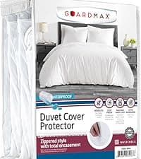 Guardmax Zippered Mattress Encasement - Queen Size - 100% Waterproof and Bed Bug Proof Mattress Protector - 6 Sided Absorbent Mattress Cover - Bed Sheet is Soft, Breathable, and Hypoallergenic.